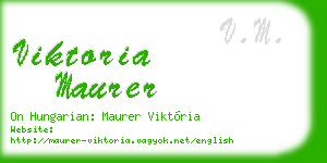 viktoria maurer business card